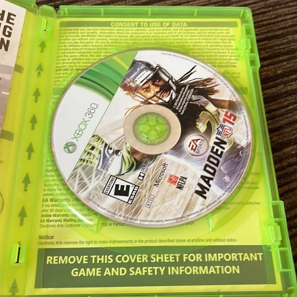 Microsoft Nflpa Madden nfl 15 Xbox 360